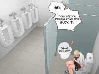 [Uoojun][Yaoi Short Comics][Public Toilet]