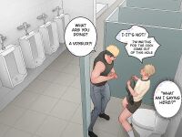 [Uoojun][Yaoi Short Comics][Public Toilet]