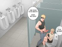 [Uoojun][Yaoi Short Comics][Public Toilet]