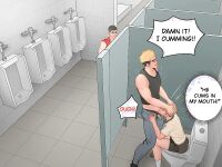 [Uoojun][Yaoi Short Comics][Public Toilet]
