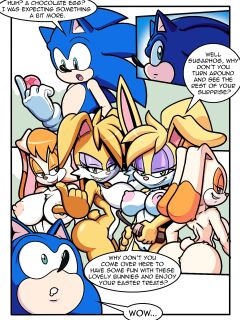 [Superbunnygt] Sonic Girls Easter (Sonic the Hedgehog)