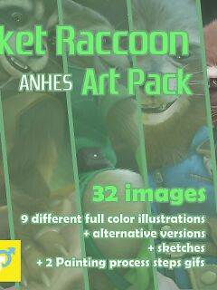 [Anhes]Rocket-Raccoon - ArtPack