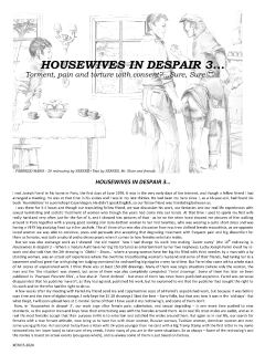 Joseph Farrel Re-drawings with text "Housewives in despair 3"