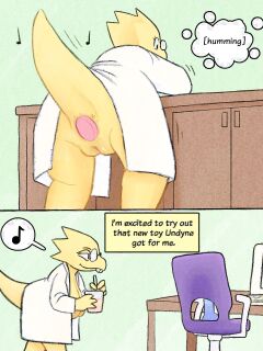 [Perpleon] Alphys Lounging Around + Extra