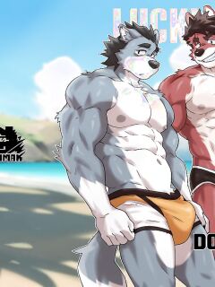 [Kumayaki (KUMAK)] Lucky Boys - Dog Days - (Uncensored)