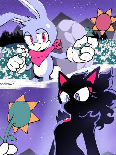 [Quaverdraws | QuaverNSFW] Prototype Sonic x Prototype Blaze