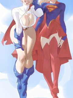 [Saigalisk] Power Girl & Supergirl Tag-team!