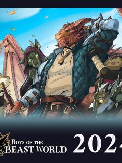 [Heartleaf games] (Various Artists) Boys of the Beast World 2024 Masculine Calendar and Pinups (Read Disclaimer)