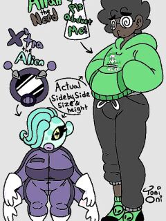 [ToniOniBony] Allan and X'tra ???????? (OC By Tonionibony)