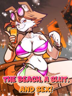 [Susukino Works (Sumida Yubune)] Biichi Bicchi Ecchi!! | The Beach, A Slut, And Sex!!